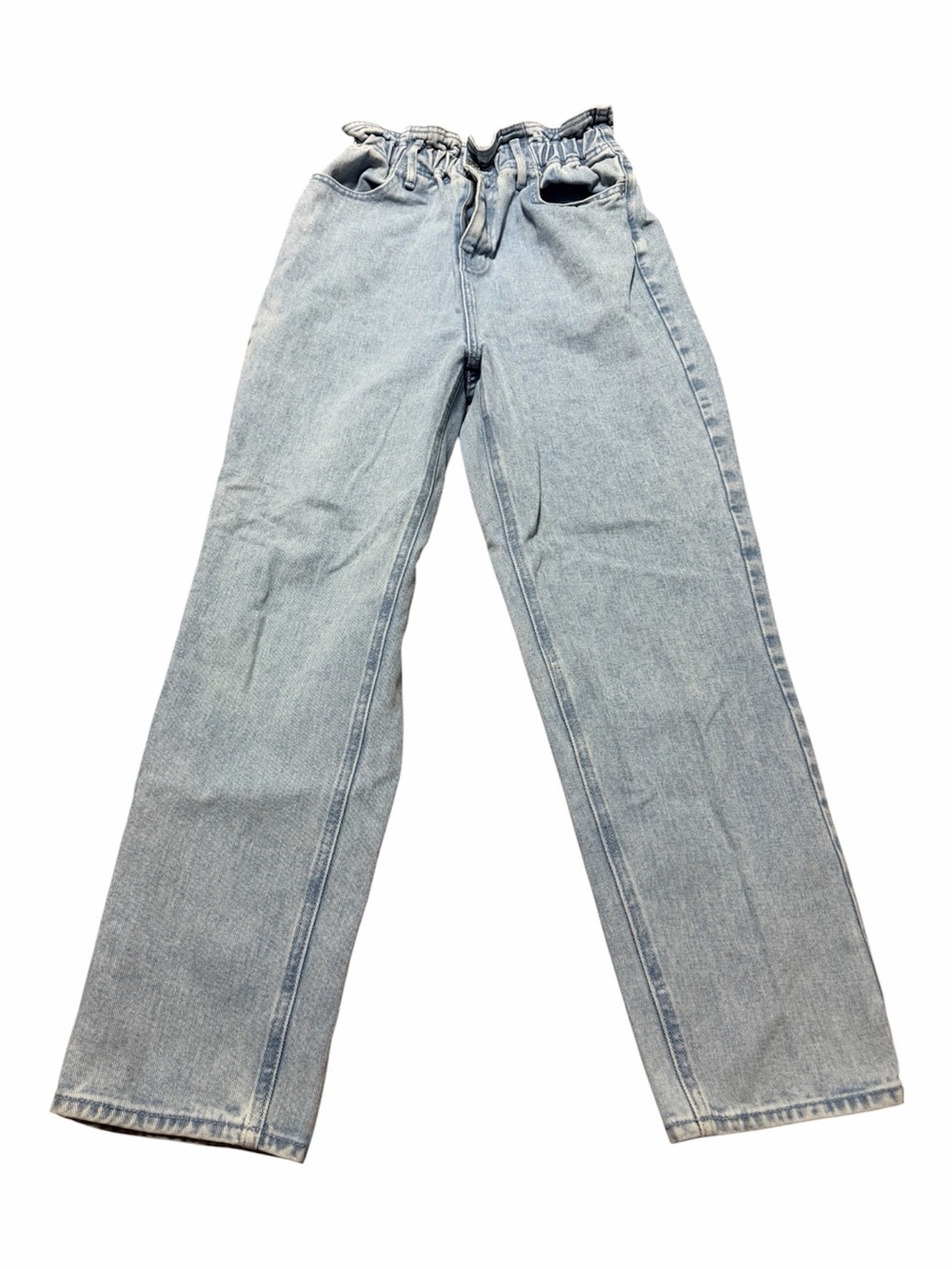 PacSun Mom Jean Paper Bag Waist Size Medium Light WashHigh Rise Autumn Boho
